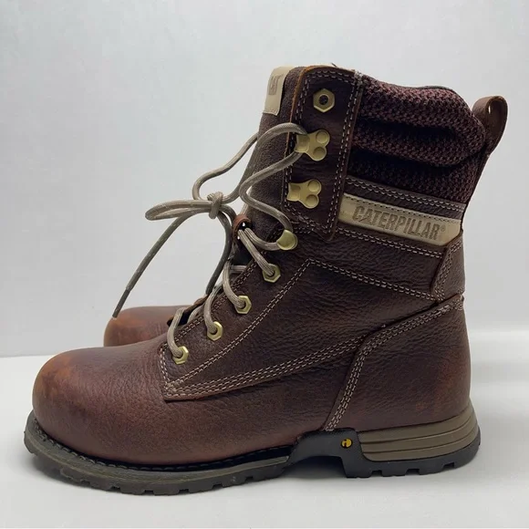 Caterpillar Women's Clover 8" Steel Toe Work Boots Brown Size 10 P11182 
No Box - Picture 2 of 8
